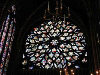 Rose window at Sainte Chapelle